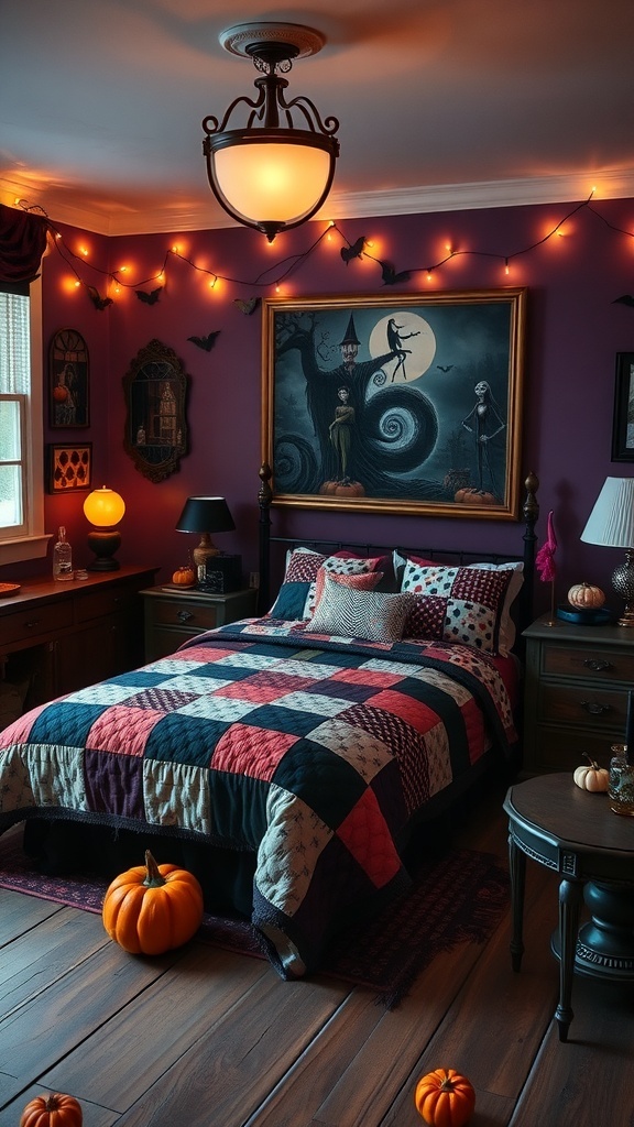 A whimsical bedroom inspired by Sally from 